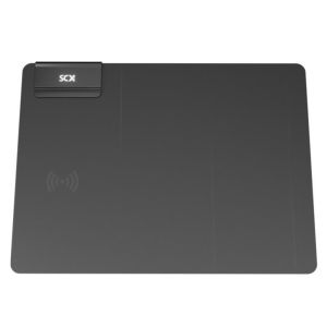 Reklamowa podkładka pod mysz z ładowarką i podświetlanym logo