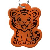 Reklamowy brelok odblaskowy - tygrys z logo