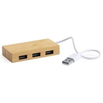 Bambusowy hub - rozdzielacz USB - V0364-16 - Agencja Point