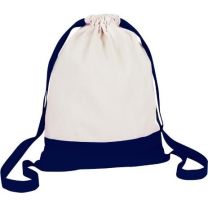 Bawełniany worek z szerokimi paskami, z nadrukiem logo - V7325-04 - Agencja Point