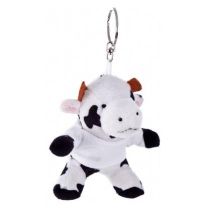 Bessie, pluszowa krówka 9 cm, brelok reklamowy z logo - HE563-88 - Agencja Point