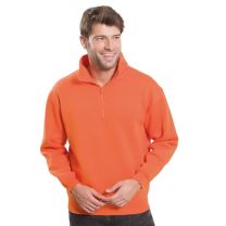 Bluza z krótkim suwakiem, z logo firmy - BLU-J-6 - Agencja Point