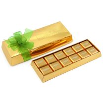 Bombonierka, sztabka - 12 czekoladek z logo firmy - BOM-04.18 - Agencja Point