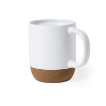 Ceramiczny kubek reklamowy 420 ml z korkowym elementem, z logo - V0888-02 - Agencja Point