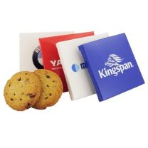 Ciastka z kawałkami czekolady w kartoniku z nadrukiem logo - CIAS32 - Agencja Point