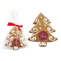 Ciastko choinka z logo firmy - CIAS-21.85 - Agencja Point