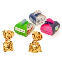 Czekoladka reklamowa - cukierek w pudełeczku z logo - Agencja Point - CZEK-03.12