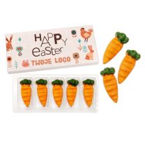 Czekoladowe marchewki w pudełku z logo firmy - CZEKO-20.15 - Agencja Point