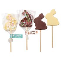 Czekoladowy lizak zając z firmowym logo - LIZ-20.14 - Agencja Point