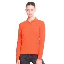 Damska koszulka polo z długim rękawem 200 g z nadrukiem logo - KOSZ-J55 - Agencja Point