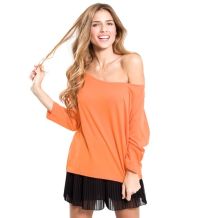 Damska koszulka reklamowa, rękaw 3/4 120 g, z logo - KOSZ-J24 - Agencja Point