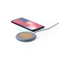 Ekologiczna ładowarka bezprzewodowa 5W z nadrukiem logo - V0152-00 - Agencja Point