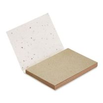 Ekologiczny notes samoprzylepny z papieru z nasionami, z nadrukiem logo - MO6234-06 - Agencja Point