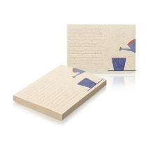 Ekologiczny notes samoprzylepny z papieru z trawy z nadrukiem logo - PM004-GRASS - Agencja Point