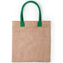 Torba z juty z kolorowymi uchwytami - V0533 - Agencja Point