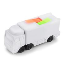 Karteczki samoprzylepne CARGO w podajniku, ciężarówka z nadrukiem logo - 17125 - Agencja Point