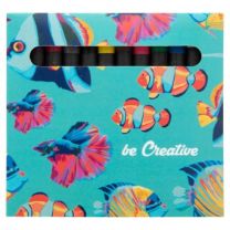 Kredki reklamowe 6 szt. z logo - AP718336 - Agencja Point