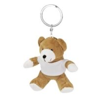 Larry Honey/Brown, pluszowy miś 10 cm, brelok reklamowy z logo - HE559-18 - Agencja Point