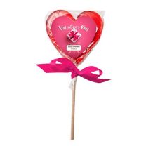 Lizak reklamowy SERCE 7,5 x 7,5 cm z logo - LIZ14 - Agencja Point