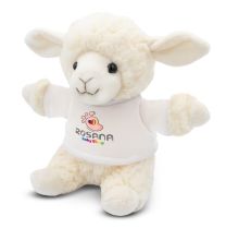 Maskotka z nadrukiem logo - owca 18 cm - Agencja Point - HE827-02
