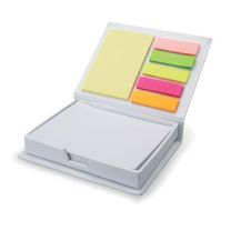 MEMOKIT - pojemnik na karteczki z nadrukiem logo - MO7627-06 - Agencja Point