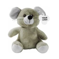 Aksel, pluszowy pies mops 14 cm, maskotka reklamowa z logo - HE745-18 - Agencja Point