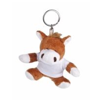 Nero, pluszowy koń 10 cm, brelok reklamowy z logo - HE587-16 - Agencja Point