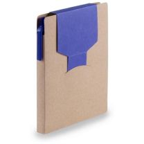 Notatnik A6, karteczki samoprzylepne, długopis - zestaw z nadrukiem logo - V2842 - Agencja Point