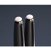 Pióro i długopis - zestaw zdobiony Opalem, z nadrukiem reklamowym - 1286036 - Agencja Point