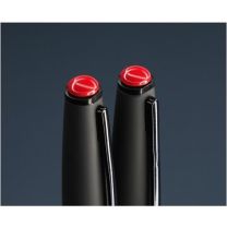 Pióro i długopis - zestaw zdobiony koralem, z nadrukiem logo - 1285036 - Agencja Point