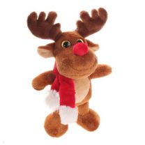 Pluszowy renifer Remo Cream lub Brown 17,5 cm, z nadrukiem logo - HE774 - Agencja Point