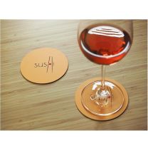 Podkładka skórzana pod szklankę, kieliszek z logo - 1047094 - Agencja Point