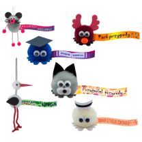 Pompony z logo - pomponiaki reklamowe - Agencja Point - PR-09