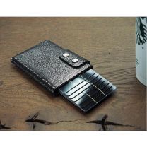 Portfel skórzany z ochroną RFID, z nadrukiem logo - 545144 - Agencja Point