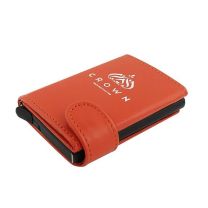 Portfel skórzany z ochroną RFID, z nadrukiem logo - 545144 - Agencja Point