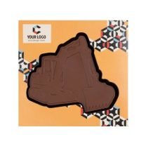 Czekoladowy tort 65 g z logo firmy - Agencja Point - CZEK-0314TORT