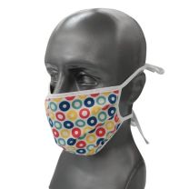 Maseczka ochronna z nadrukiem logo - wiązana - Agencja Point