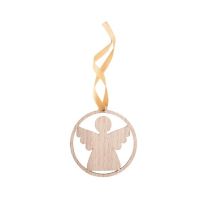 Drewniana ozdoba choinkowa Spherex 3D z nadrukiem logo - AP718779 - Agencja Point