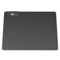 Reklamowa podkładka pod mysz z ładowarką i podświetlanym logo - 1PX09690 - Agencja Point