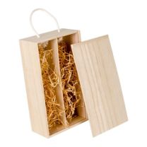 Reklamowa podwójna skrzynka na wino, z logo firmy - V5388-17 - Agencja Point