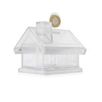 Przeźroczysta skarbonka reklamowa z logo - 5623566 - Agencja Point