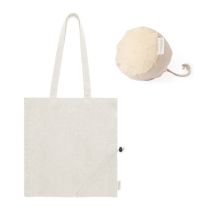 Reklamowa, składana torba 120 g - bawełna z recyklingu - V1075 - Agencja Point