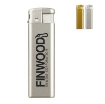 Reklamowa zapalniczka złota/srebrna z logo - V7976 - Agencja Point