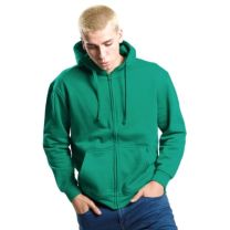 Reklamowa zapinana bluza z kapturem 290 g, z logo - BLU-J-5 - Agencja Point