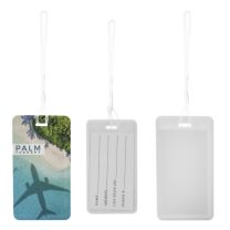 Reklamowa zawieszka bagażowa z tworzywa sztucznego, z nadrukiem full color - Agencja Point - AP800373-01