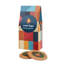 Ciastka z logo w opakowaniu