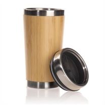 Reklamowy, bambusowy kubek podróżny 400 ml z logo - V0845-17 - Agencja Point