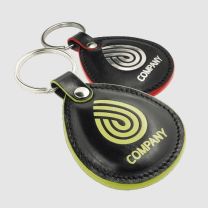 Reklamowy brelok skórzany z kolorowym rantem - 178011 - Agencja Point