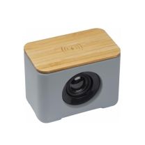 Reklamowy głośnik bluetooth z ładowarką indukcyjną z logo - 2242607 - Agencja Point