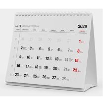 Reklamowy kalendarz biurkowy piramidka, spiralowany, miesięczny - KAL-PIR-01 - Agencja Point